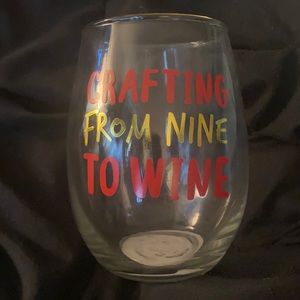 Crafting wine glass